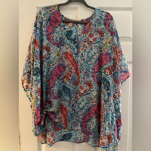 Adrienne one size sheer oversized  top